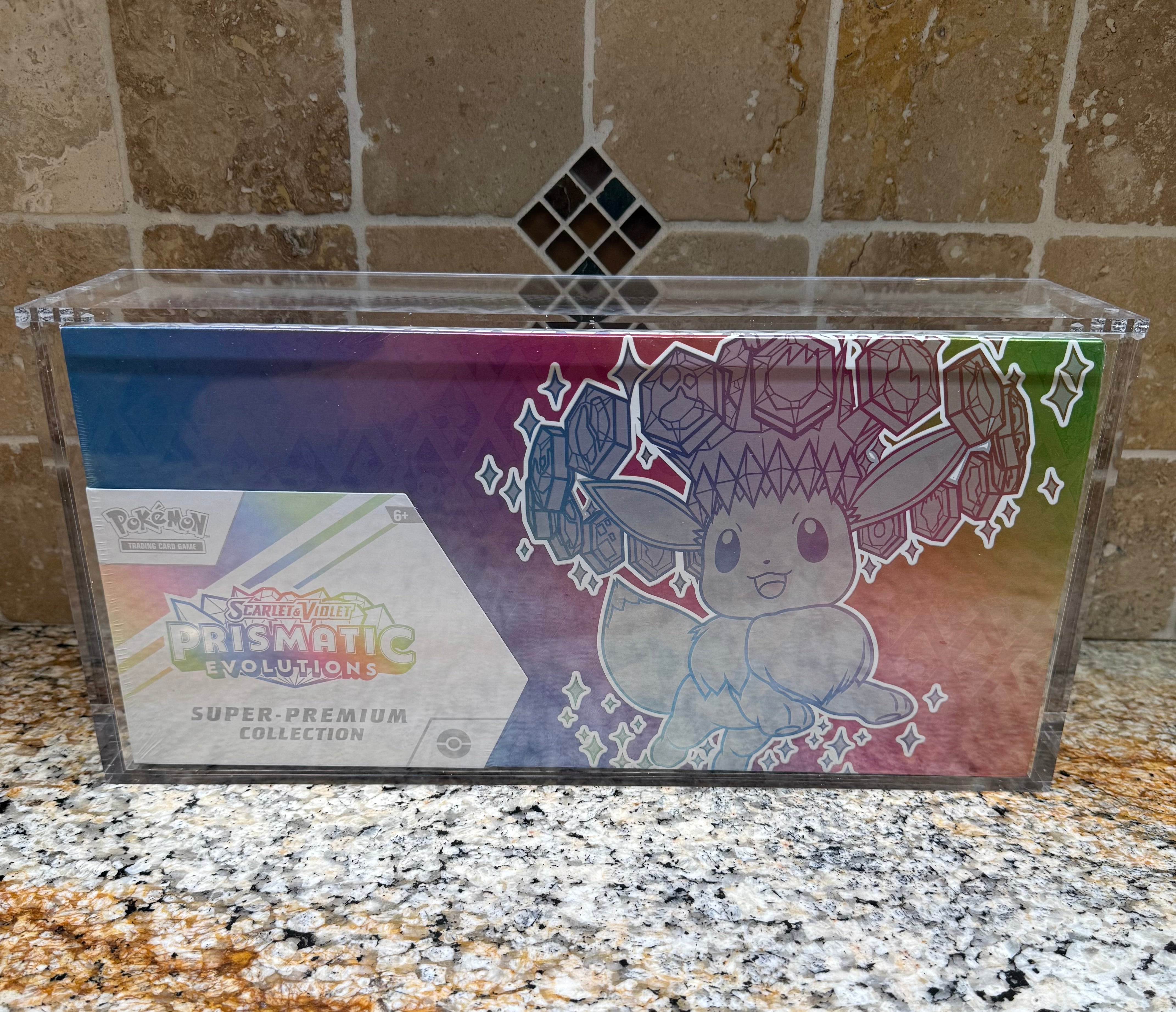 Pokémon Prismatic Evolutions SPC Acrylic Display Case – PhantomPacksTCG