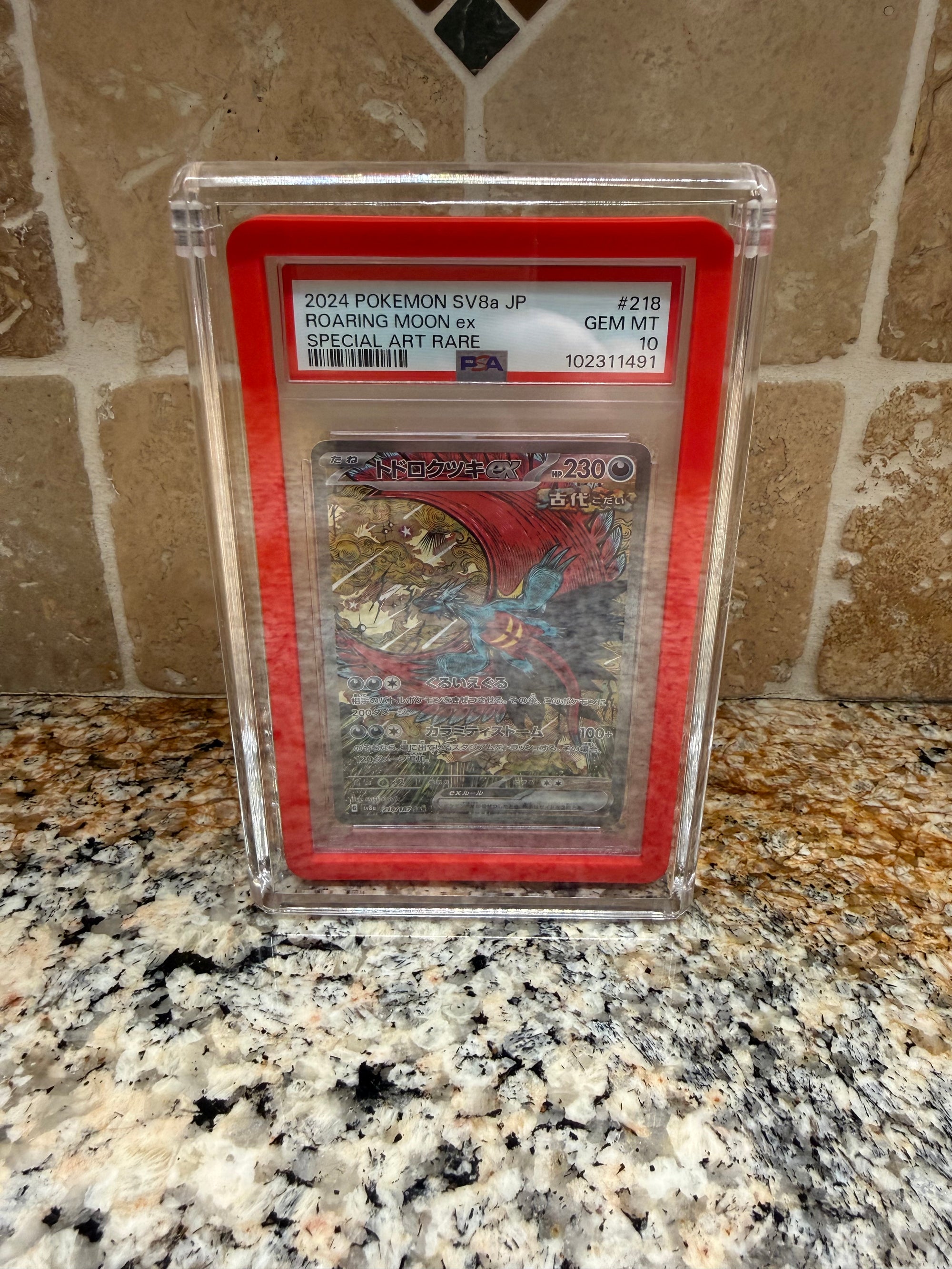 PSA Slab Bumper Acrylic Display Case Magnetic Lid
