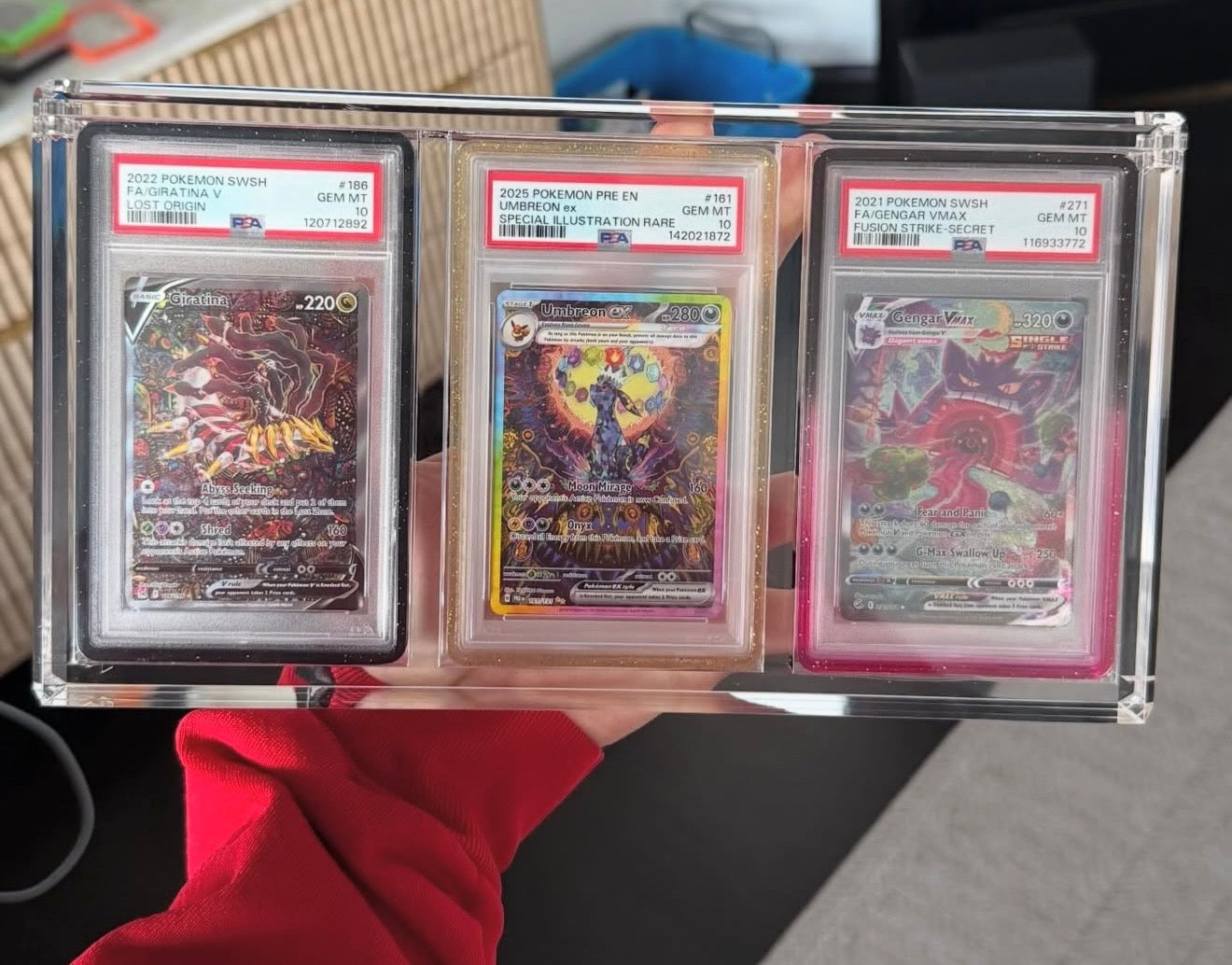 Triple PSA Graded Slab Bumper Acrylic Display Case Magnetic | PRESALE - SHIPS MAY 14