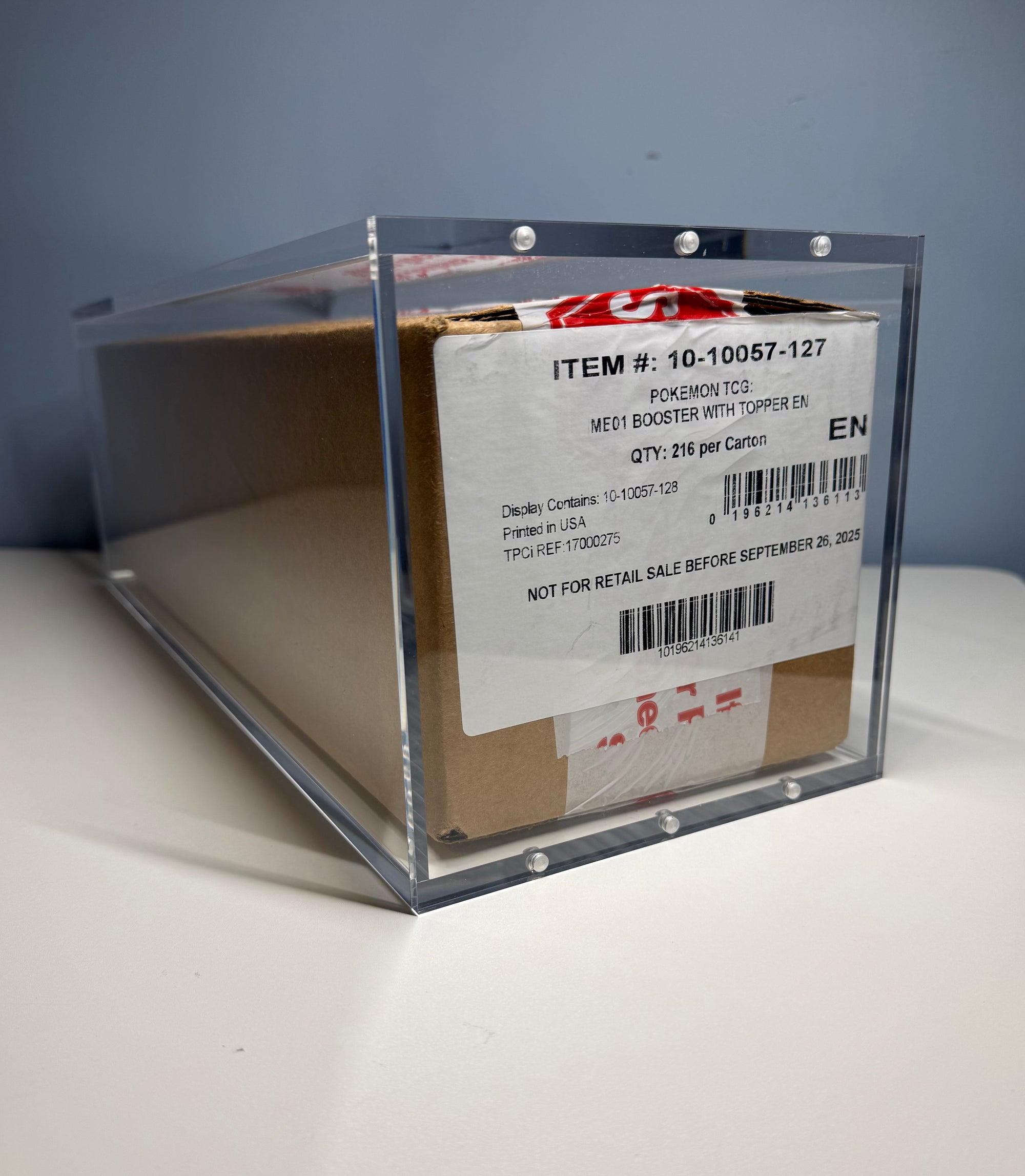 Pokémon Booster Box Sealed Case (6 Boosters) Acrylic Display Case