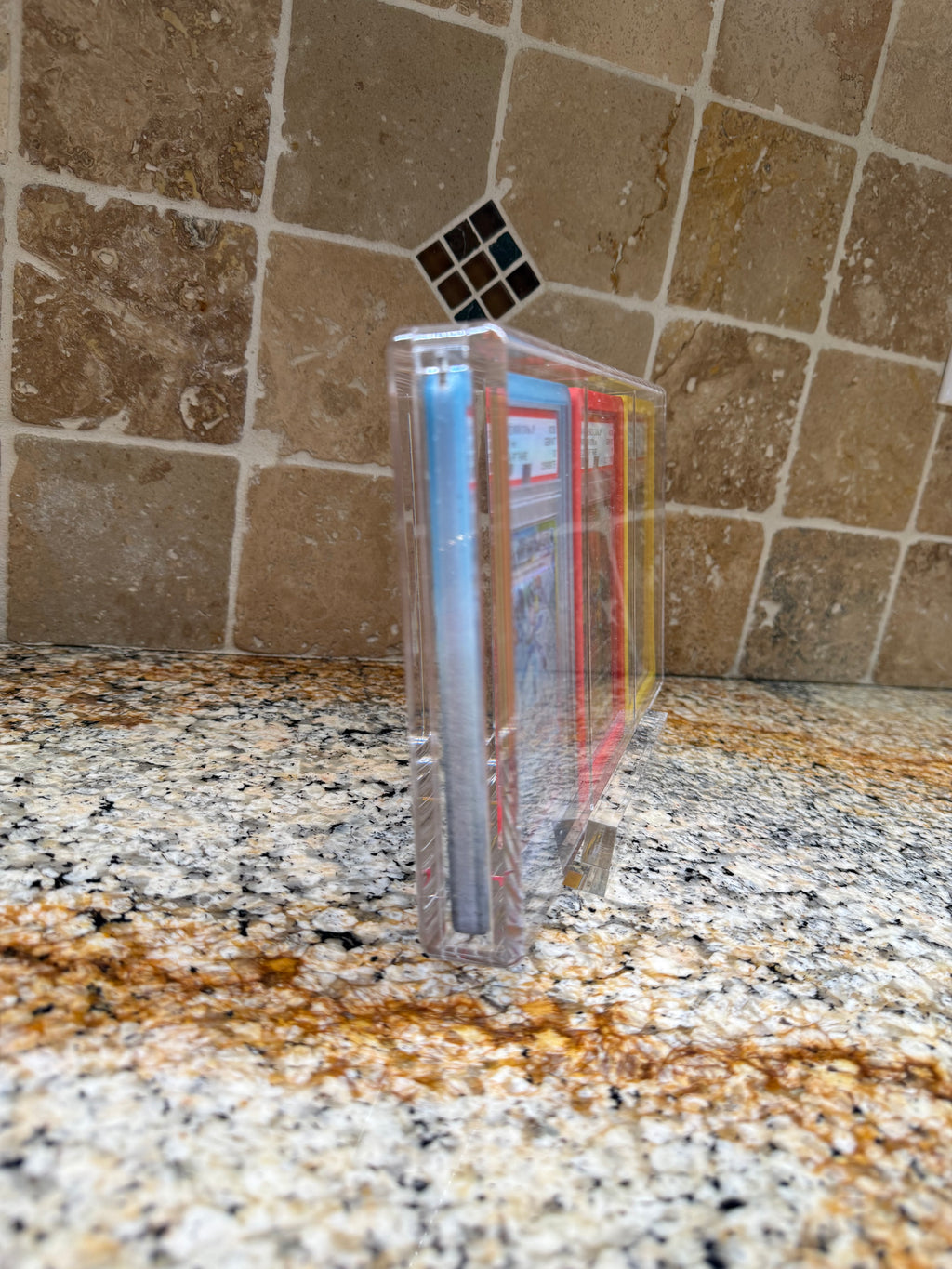 Triple PSA Graded Slab Bumper Acrylic Display Case Magnetic