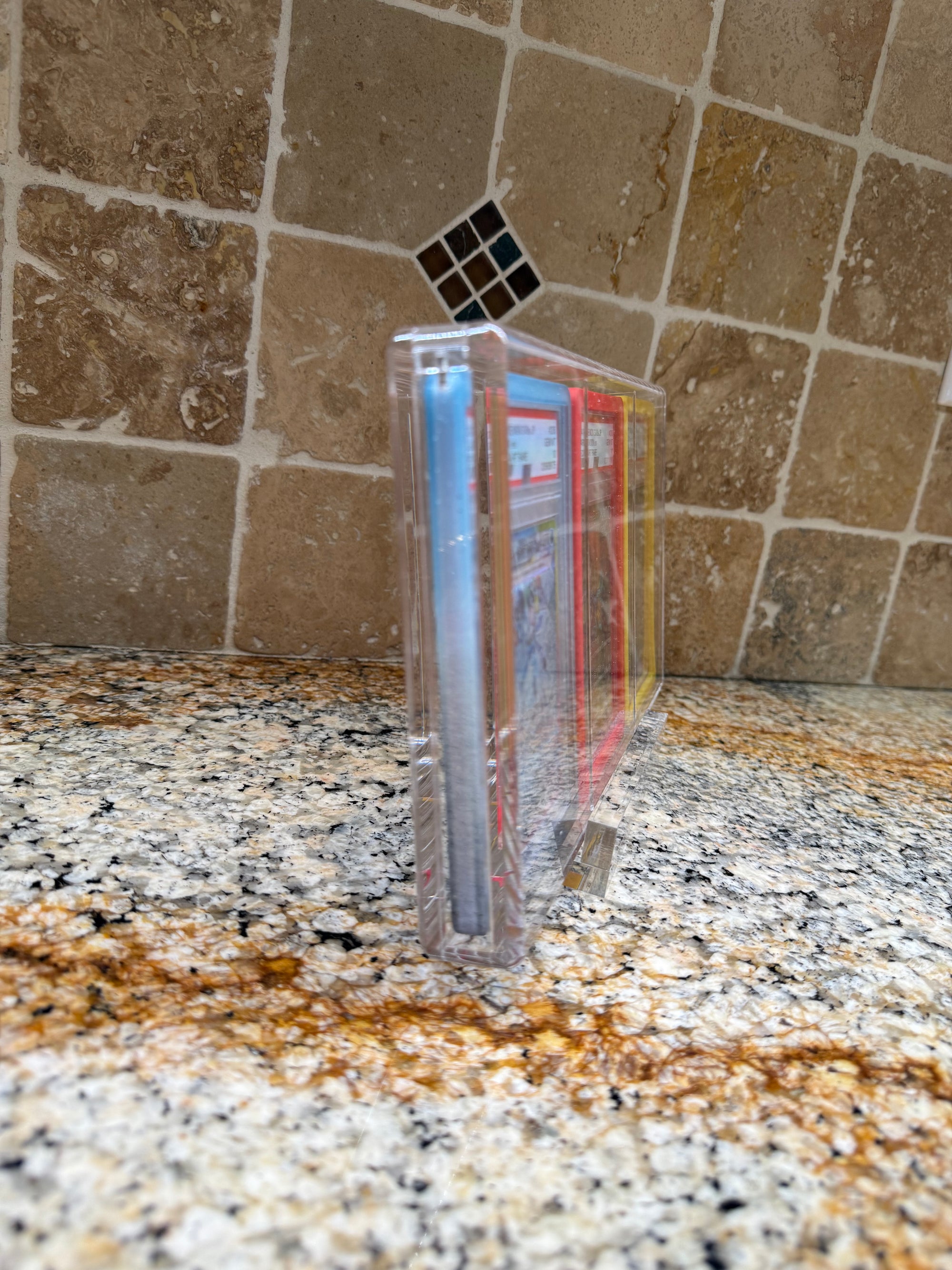 Triple PSA Graded Slab Bumper Acrylic Display Case Magnetic