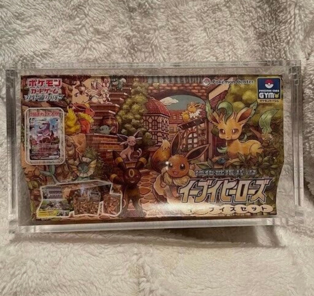 Pokémon Eevee Heroes Gym Box Acrylic Case Magnetic Lid