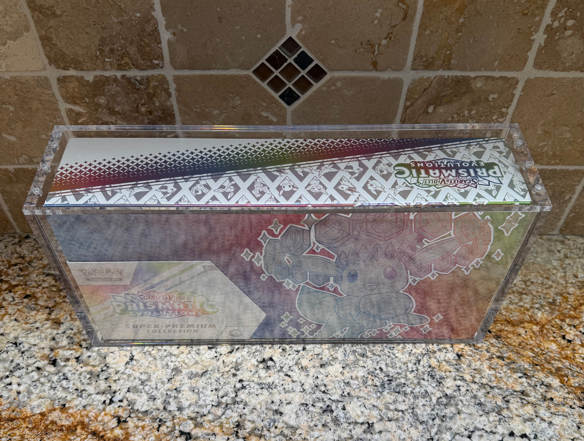 Pokémon Prismatic Evolutions SPC Acrylic Display Case
