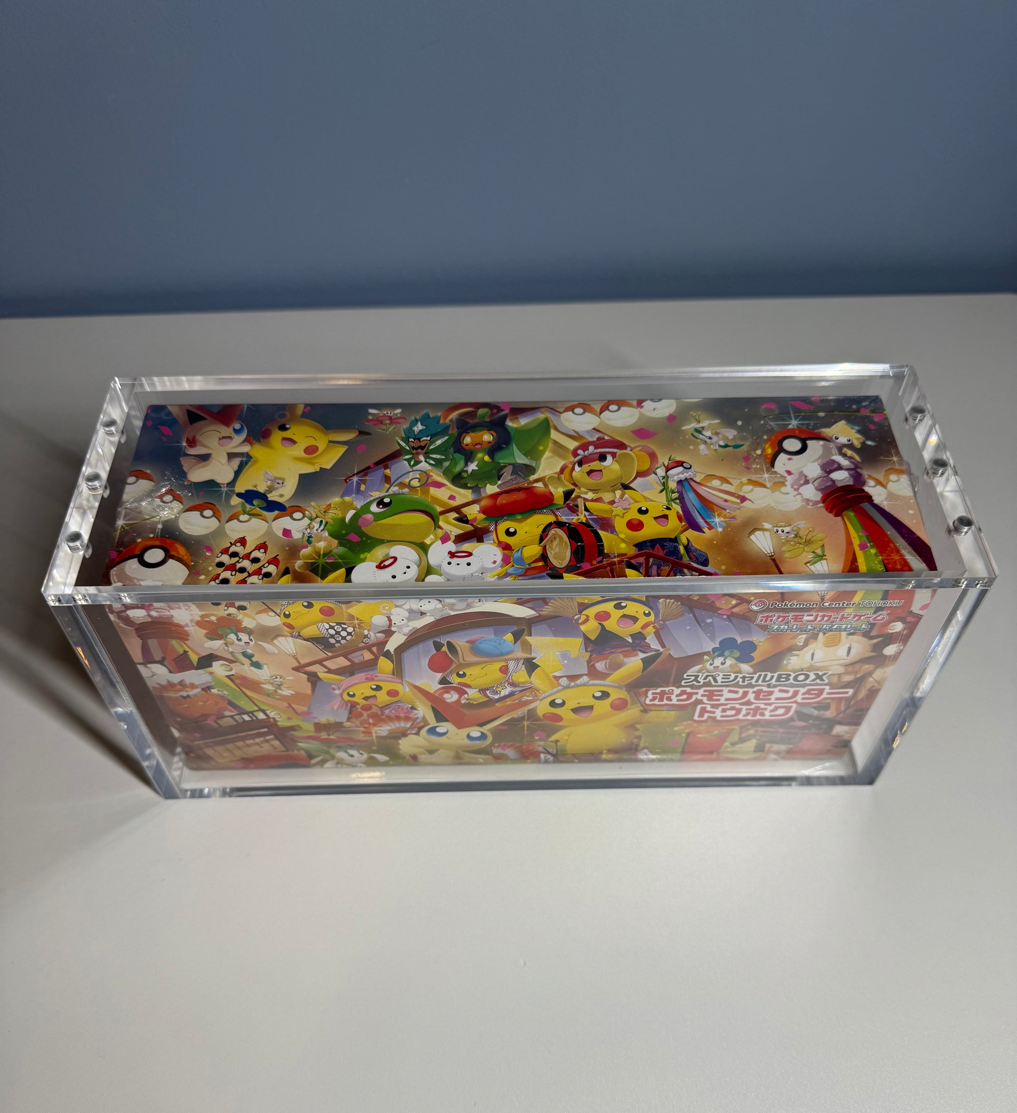 PRE ORDER - 3x Acrylic Case For Pokémon Center Tohoku/Hiroshima/Fukuoka Japanese Special Box