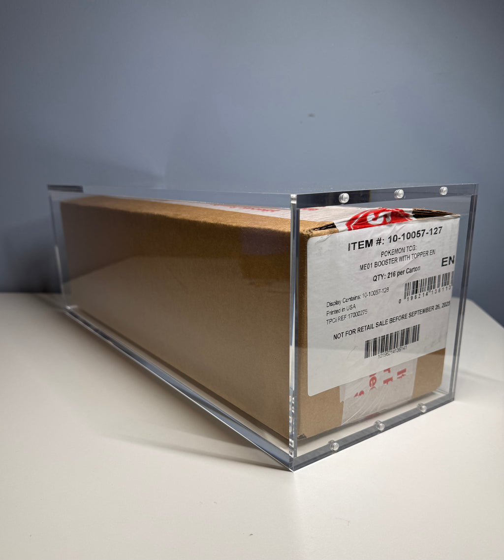 Pokémon Booster Box Sealed Case (6 Boosters) Acrylic Display Case