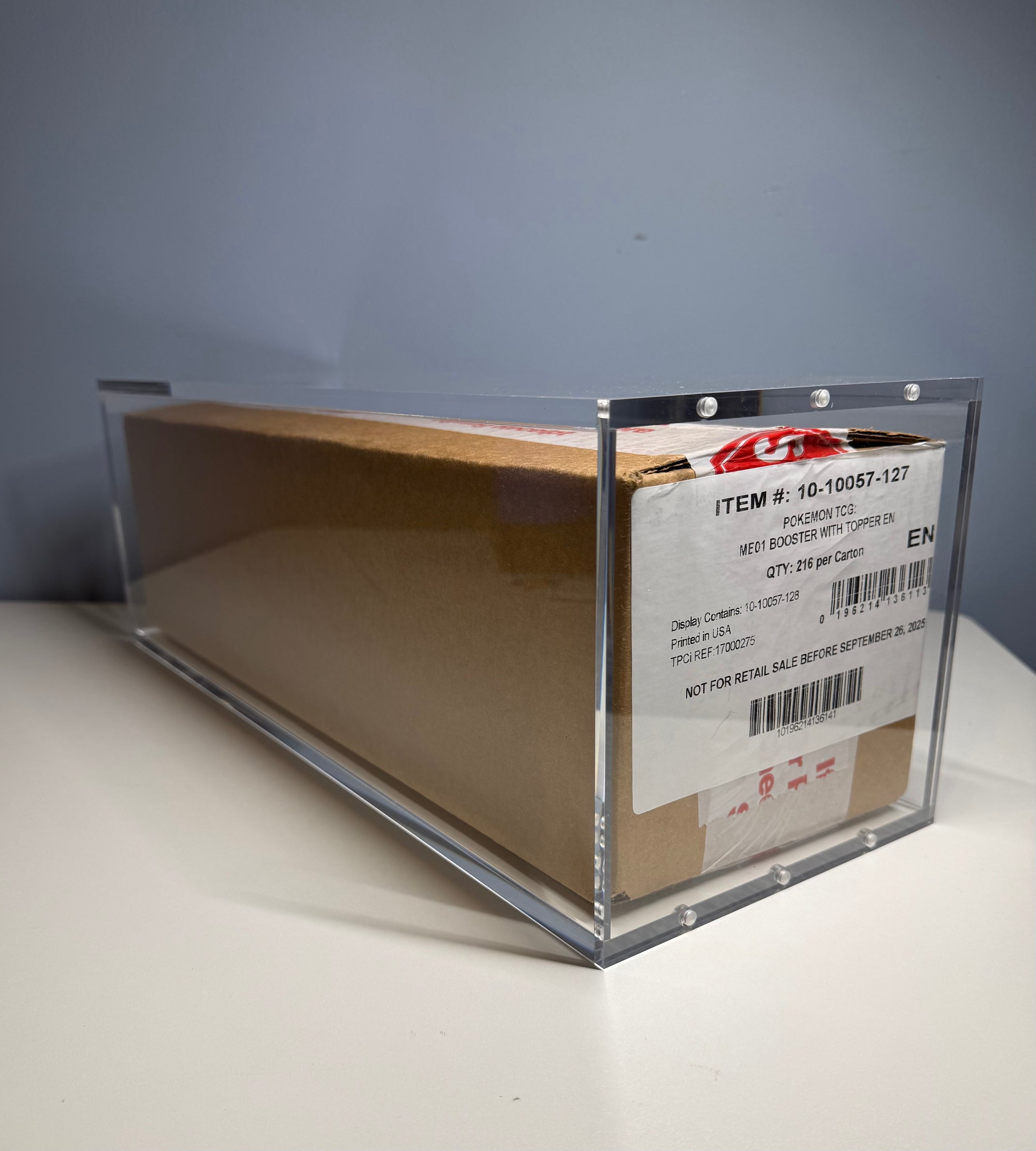 Pokémon Booster Box Sealed Case (6 Boosters) Acrylic Display Case