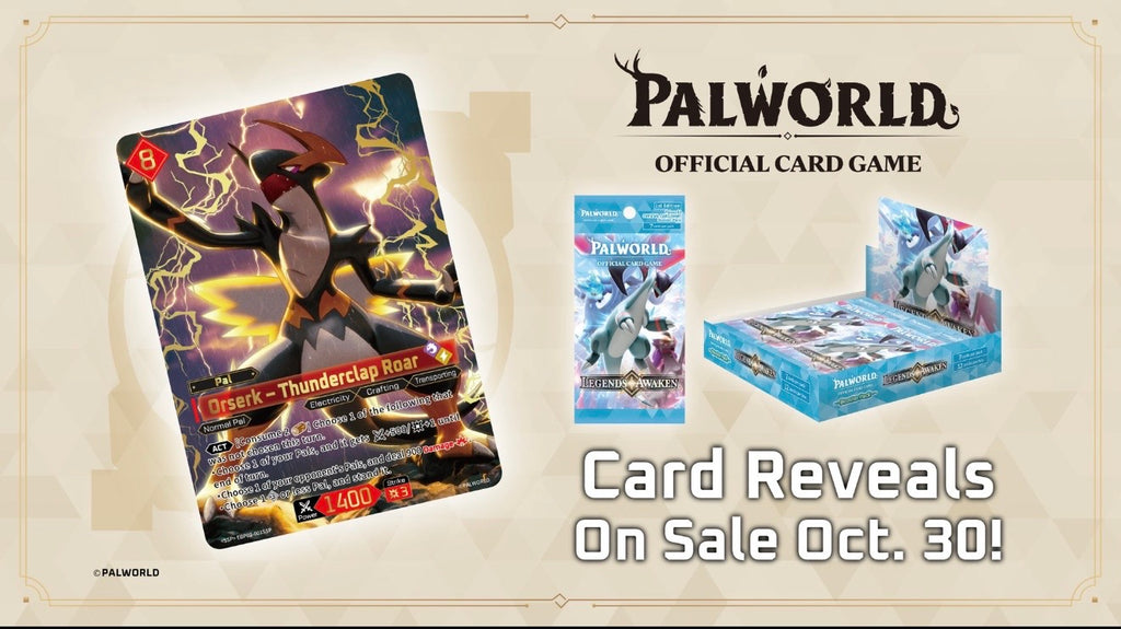 Pre-Order: Palworld OFFICIAL CARD GAME: Legends Awaken BP02 Booster Box (English) OCTOBER 30th