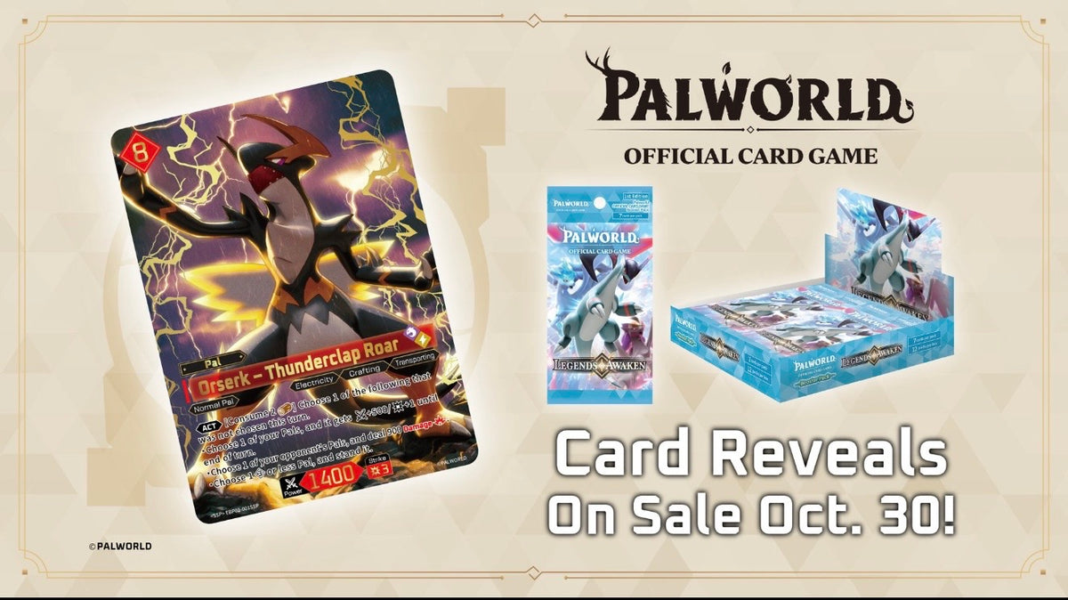 Pre-Order: Palworld OFFICIAL CARD GAME: Legends Awaken BP02 Booster Box (English) OCTOBER 30th