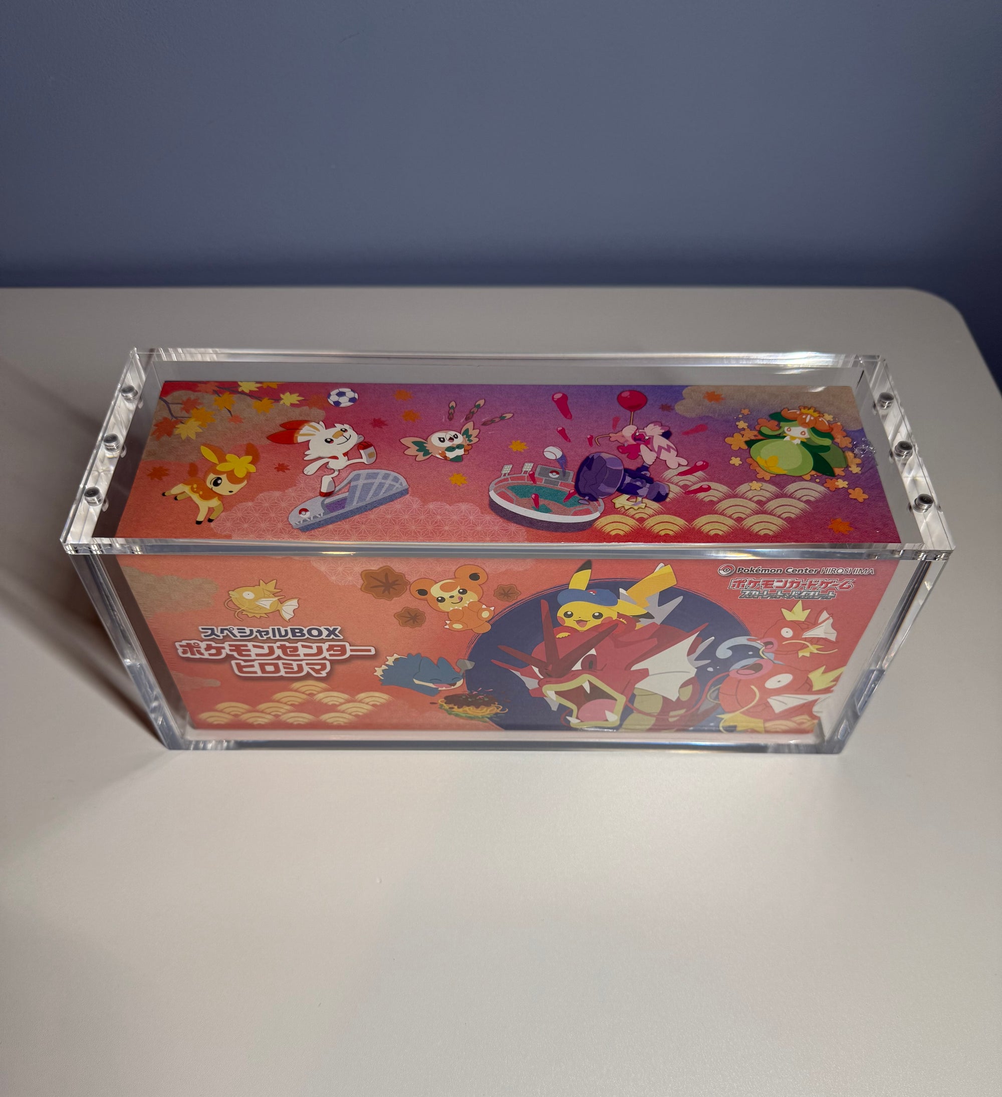 PRE ORDER - 3x Acrylic Case For Pokémon Center Tohoku/Hiroshima/Fukuoka Japanese Special Box