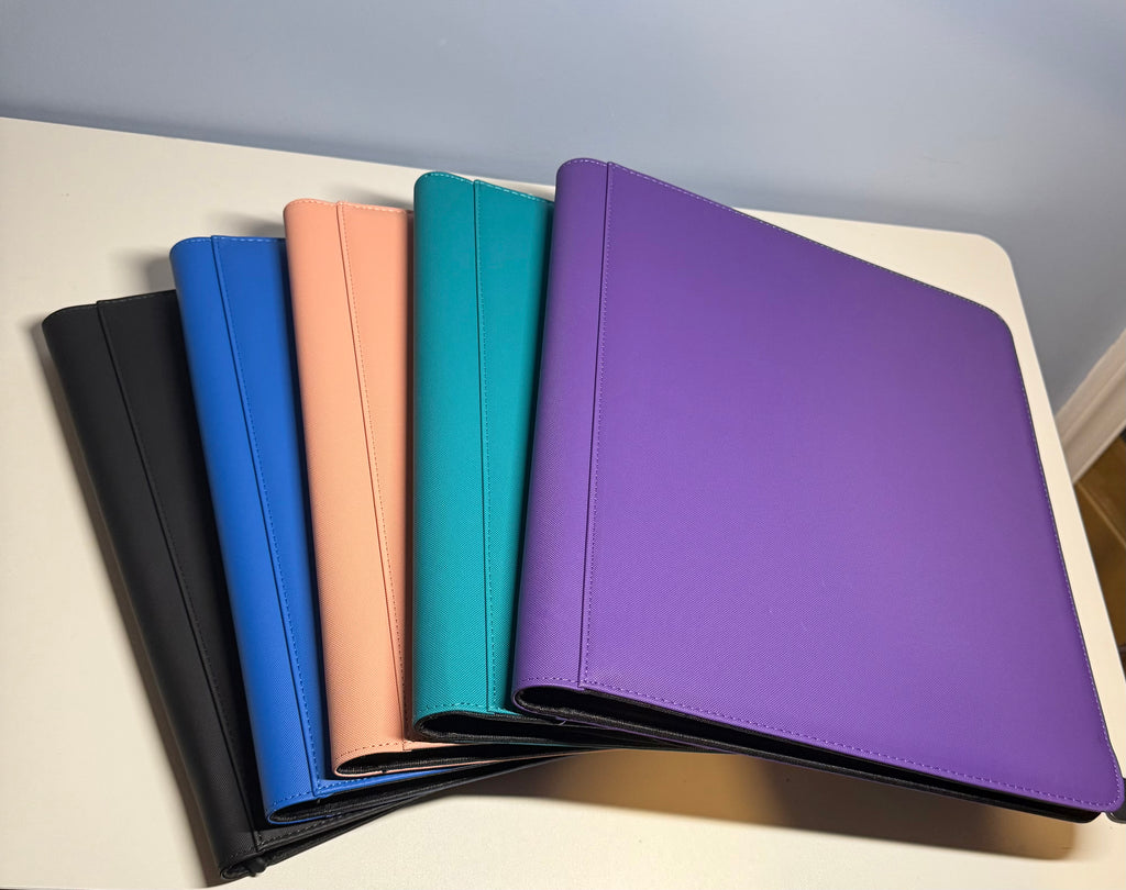 Toploader Binder | 9-Pocket Standard Toploader Card Binder | 5 Colors