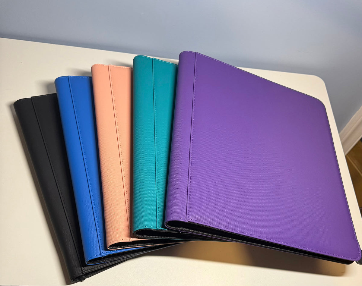 Toploader Binder | 9-Pocket Standard Toploader Card Binder | 5 Colors