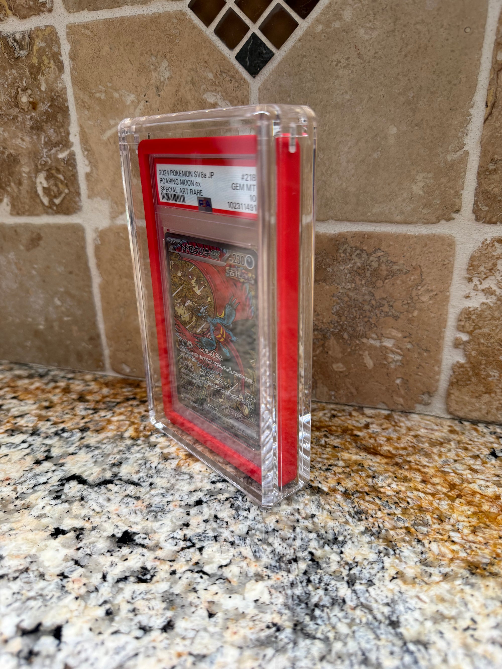 PSA Slab Bumper Acrylic Display Case Magnetic Lid