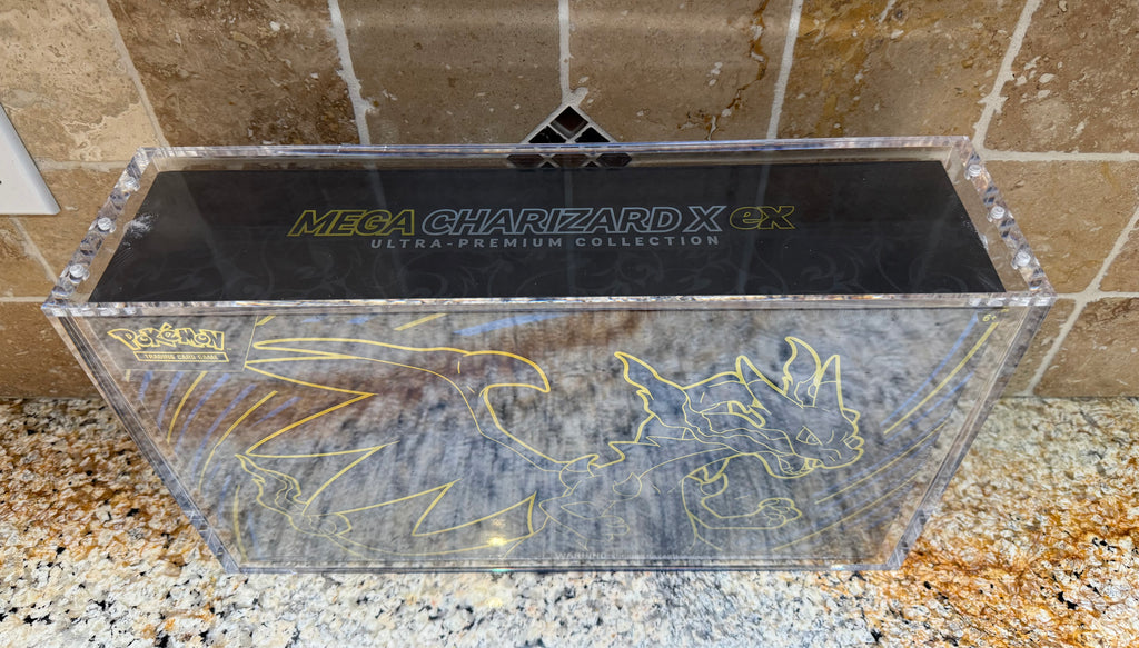 Pokémon Mega Charizard X UPC Acrylic Display Case