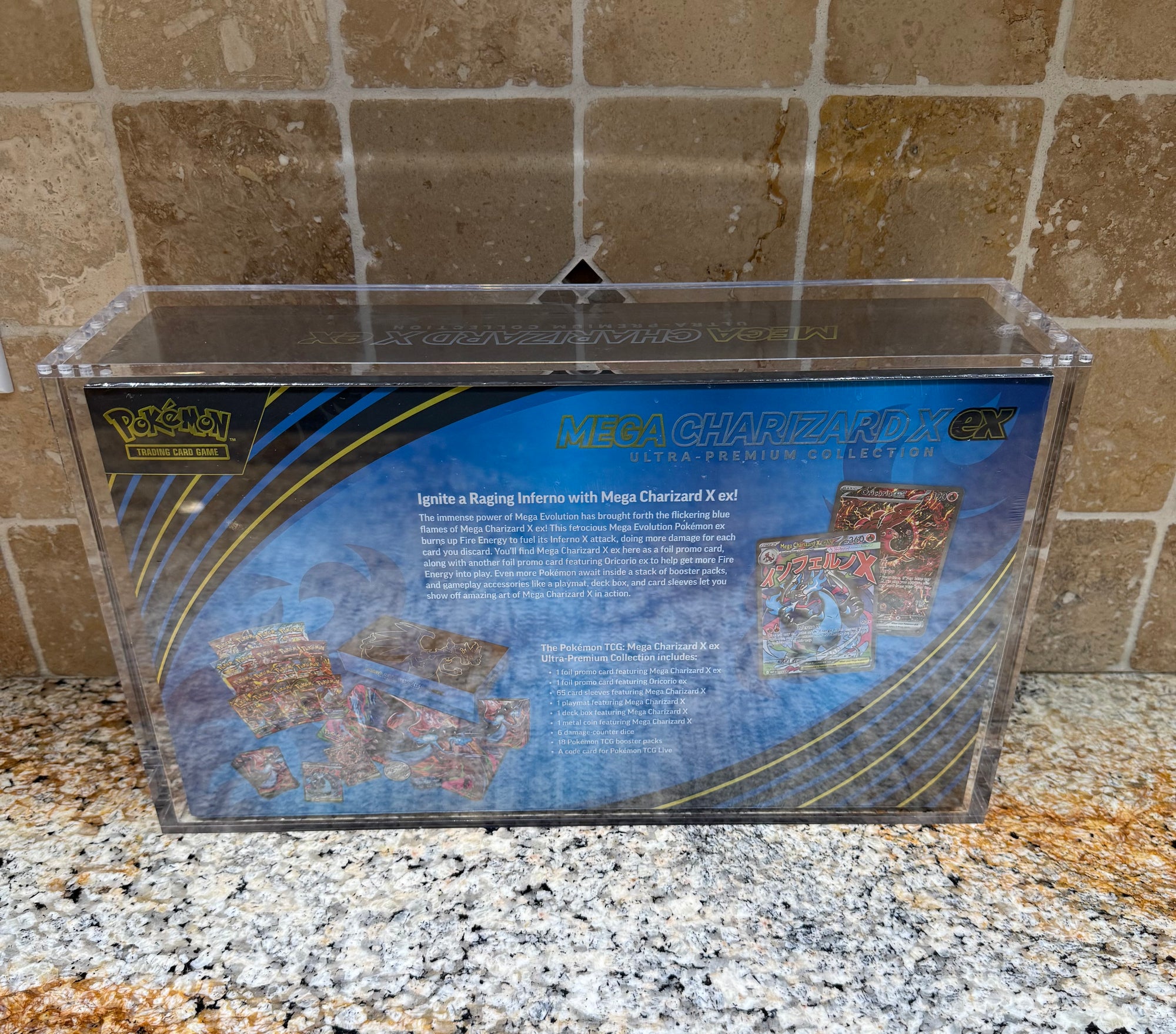Pokmon Mega Charizard X UPC Acrylic Display Case PhantomPacksTCG Pokmon Mega Charizard X UPC Acrylic Display Case PhantomPacksTCG