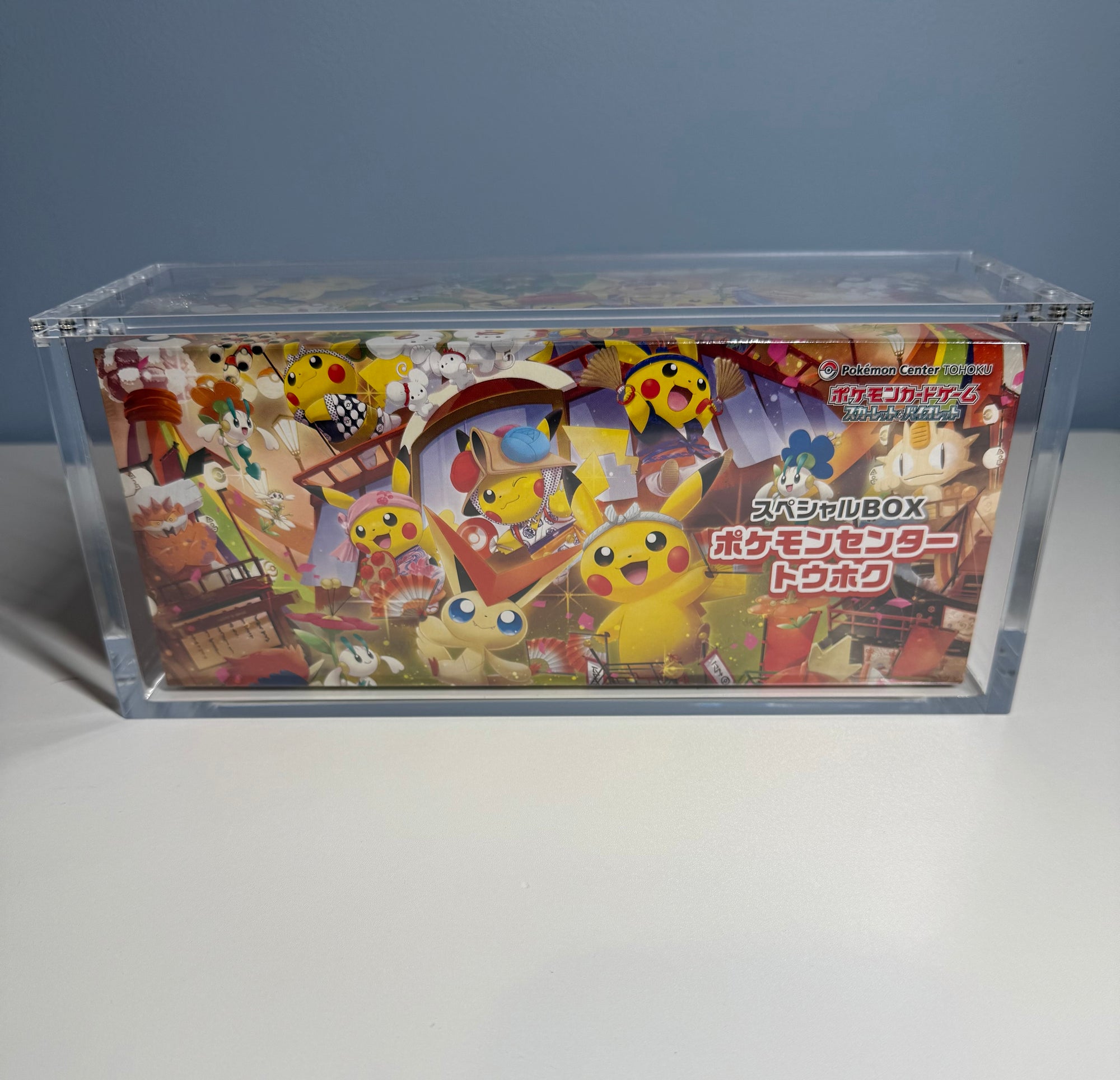 PRE ORDER - 3x Acrylic Case For Pokémon Center Tohoku/Hiroshima/Fukuoka Japanese Special Box