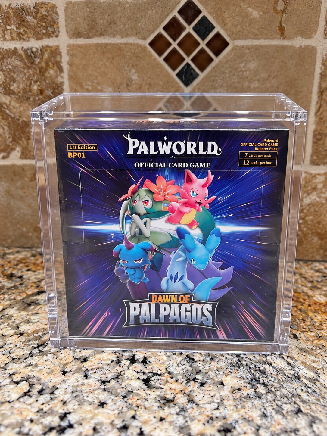 Palworld TCG Booster Box Acrylic Display Case Magnetic UV Protection | Ships by Nov 3