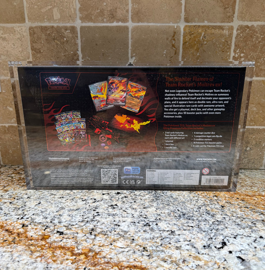 Pokémon Team Rocket’s Moltres ex UPC Acrylic Display Case