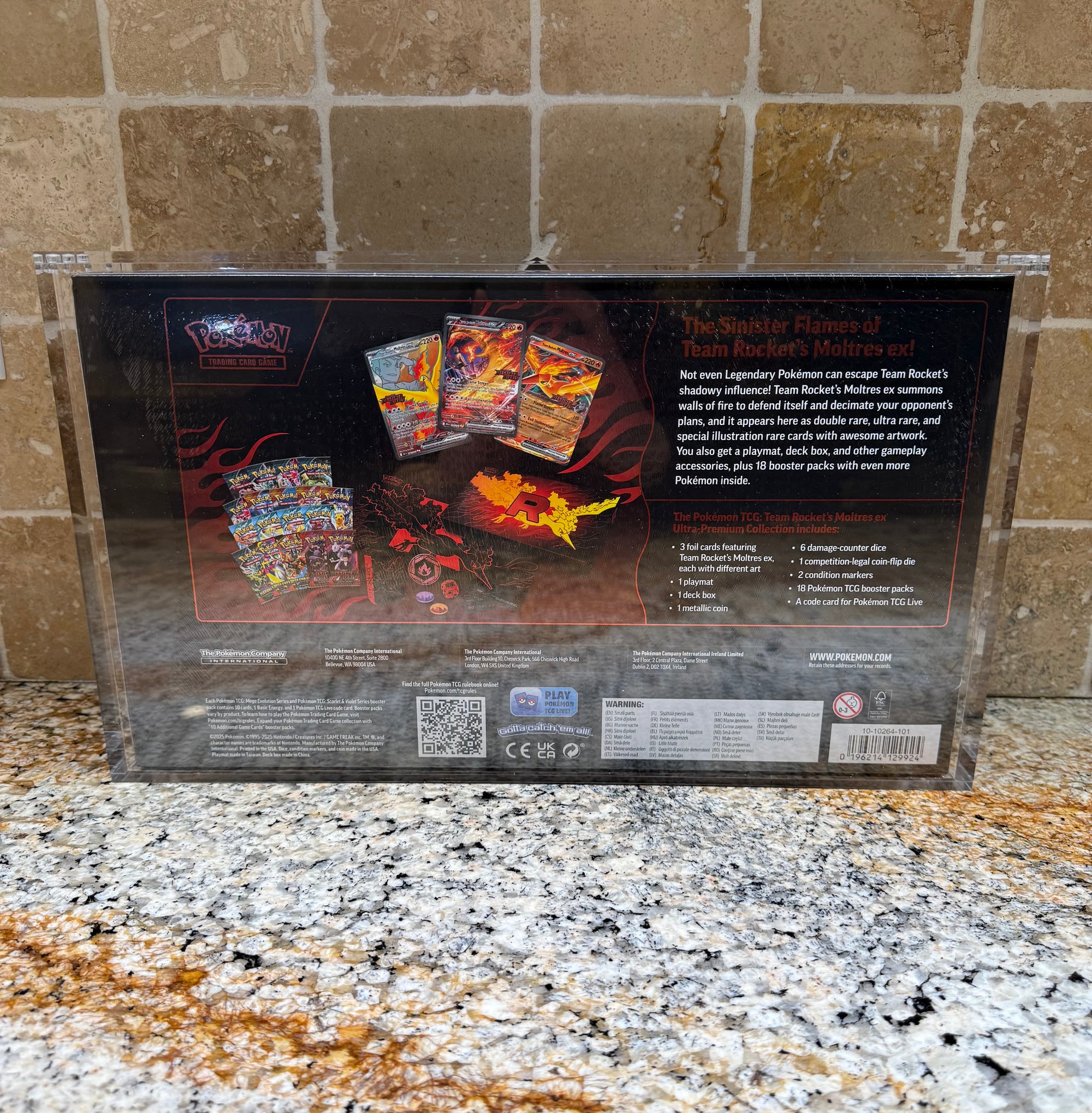 Pokémon Team Rocket’s Moltres ex UPC Acrylic Display Case