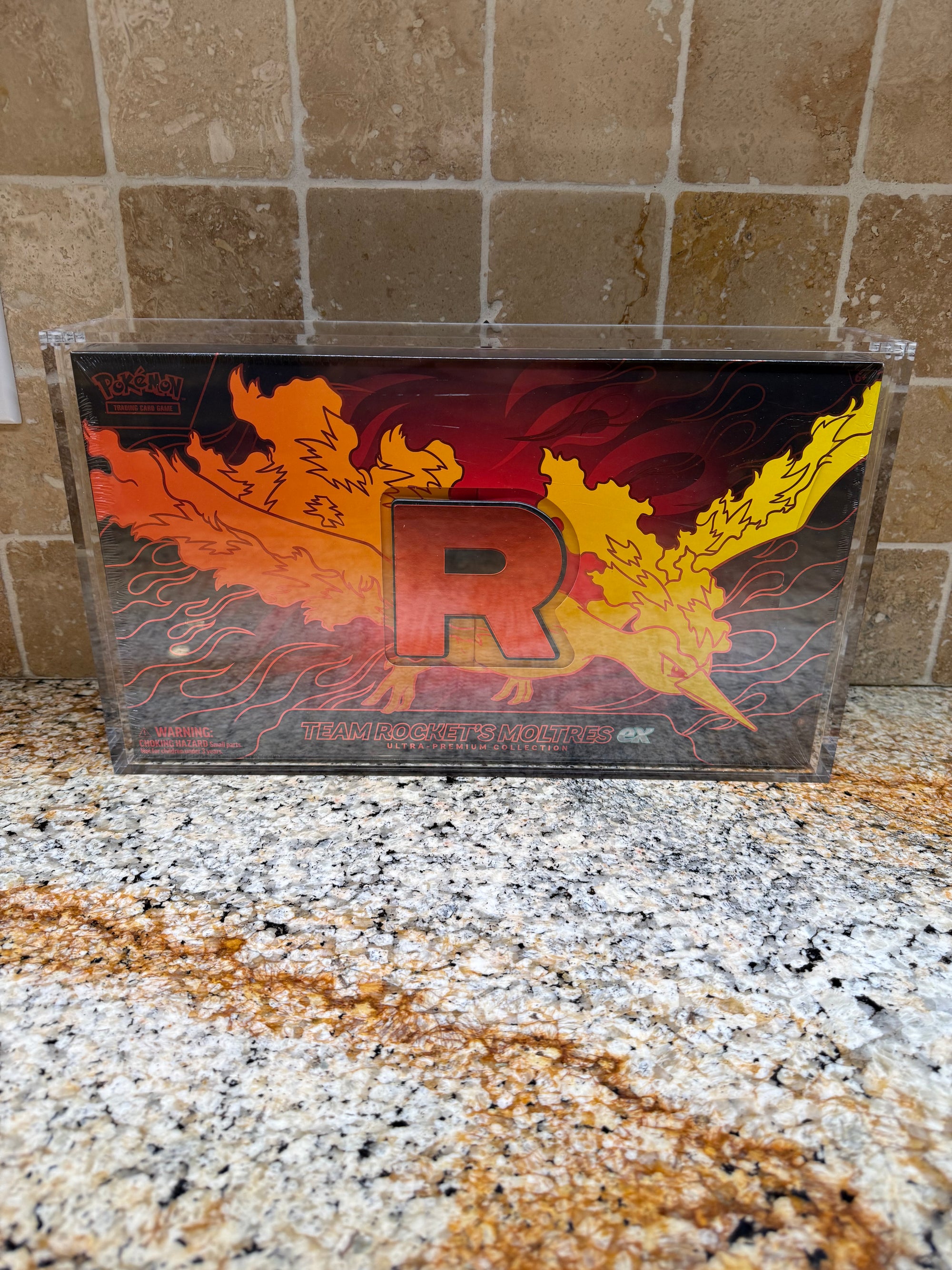 Pokémon Team Rocket’s Moltres ex UPC Acrylic Display Case