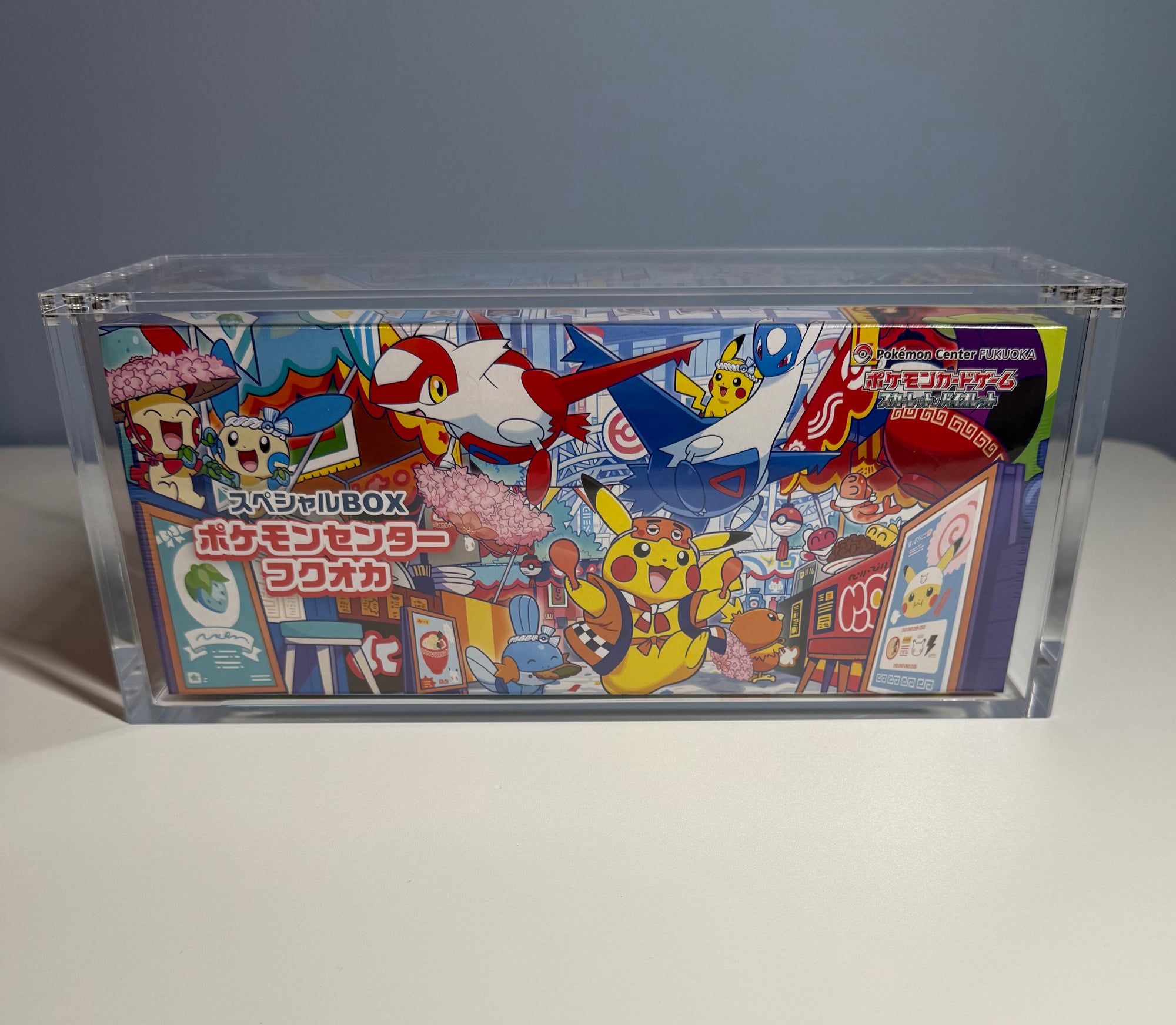 PRE ORDER - 3x Acrylic Case For Pokémon Center Tohoku/Hiroshima/Fukuoka Japanese Special Box