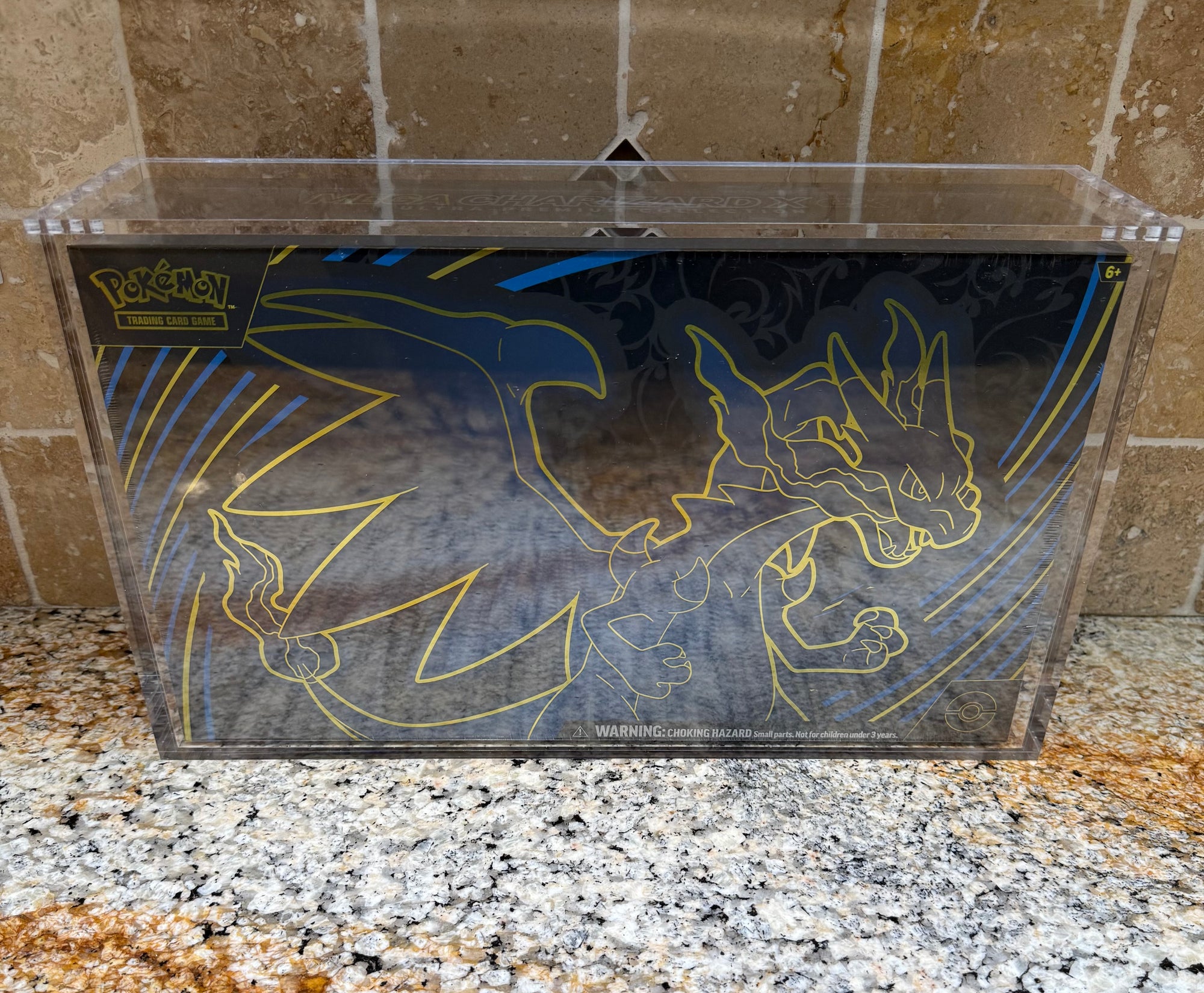 Pokémon Mega Charizard X UPC Acrylic Display Case