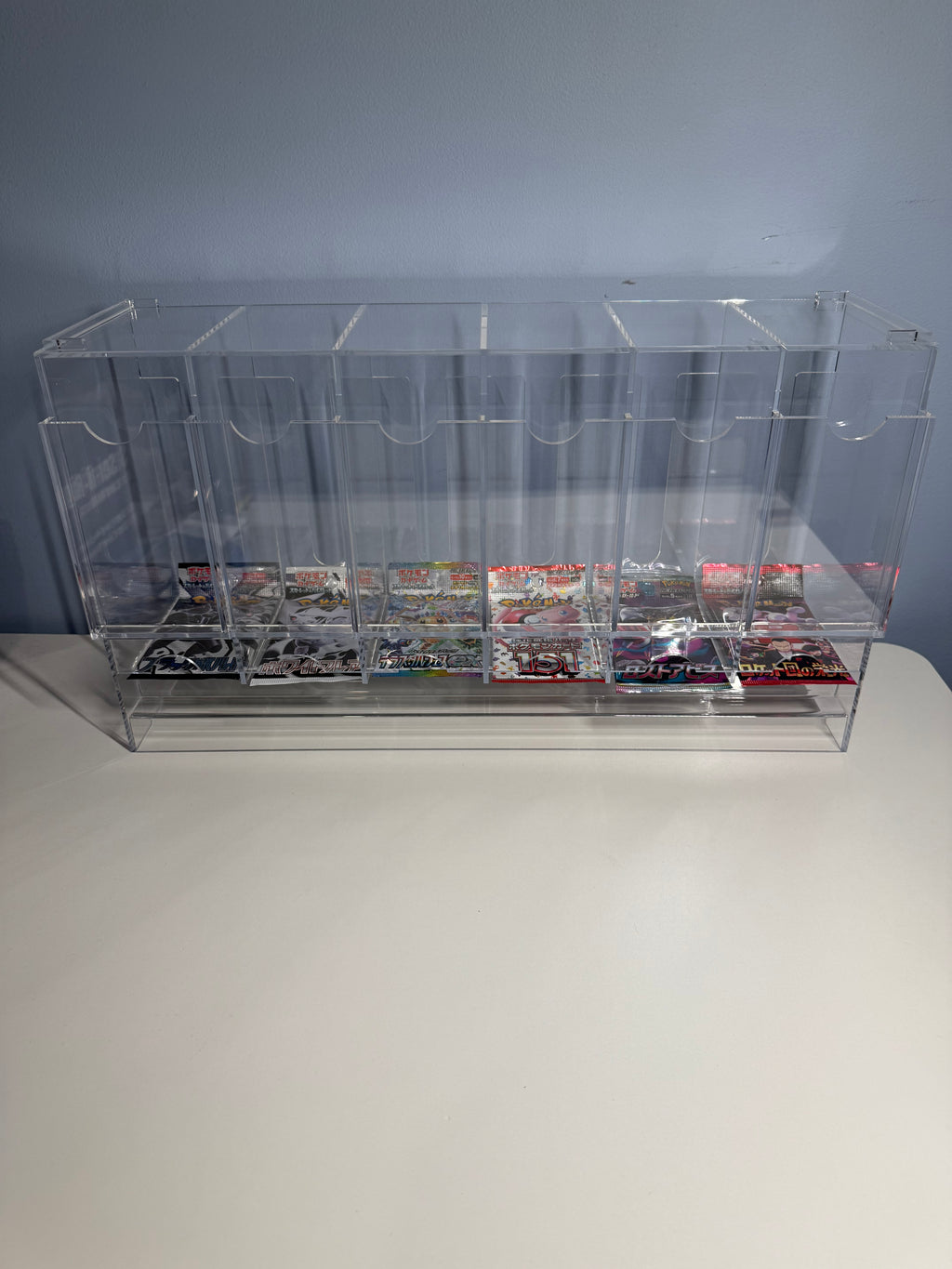 Acrylic 6-Slot Booster Pack Dispenser Display Stand – Pokémon & TCG