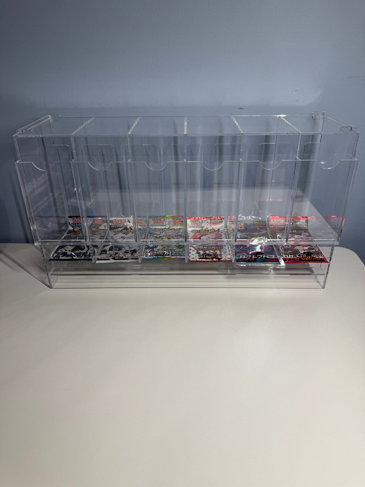 Acrylic 6-Slot Booster Pack Dispenser Display Stand – Pokémon & TCG