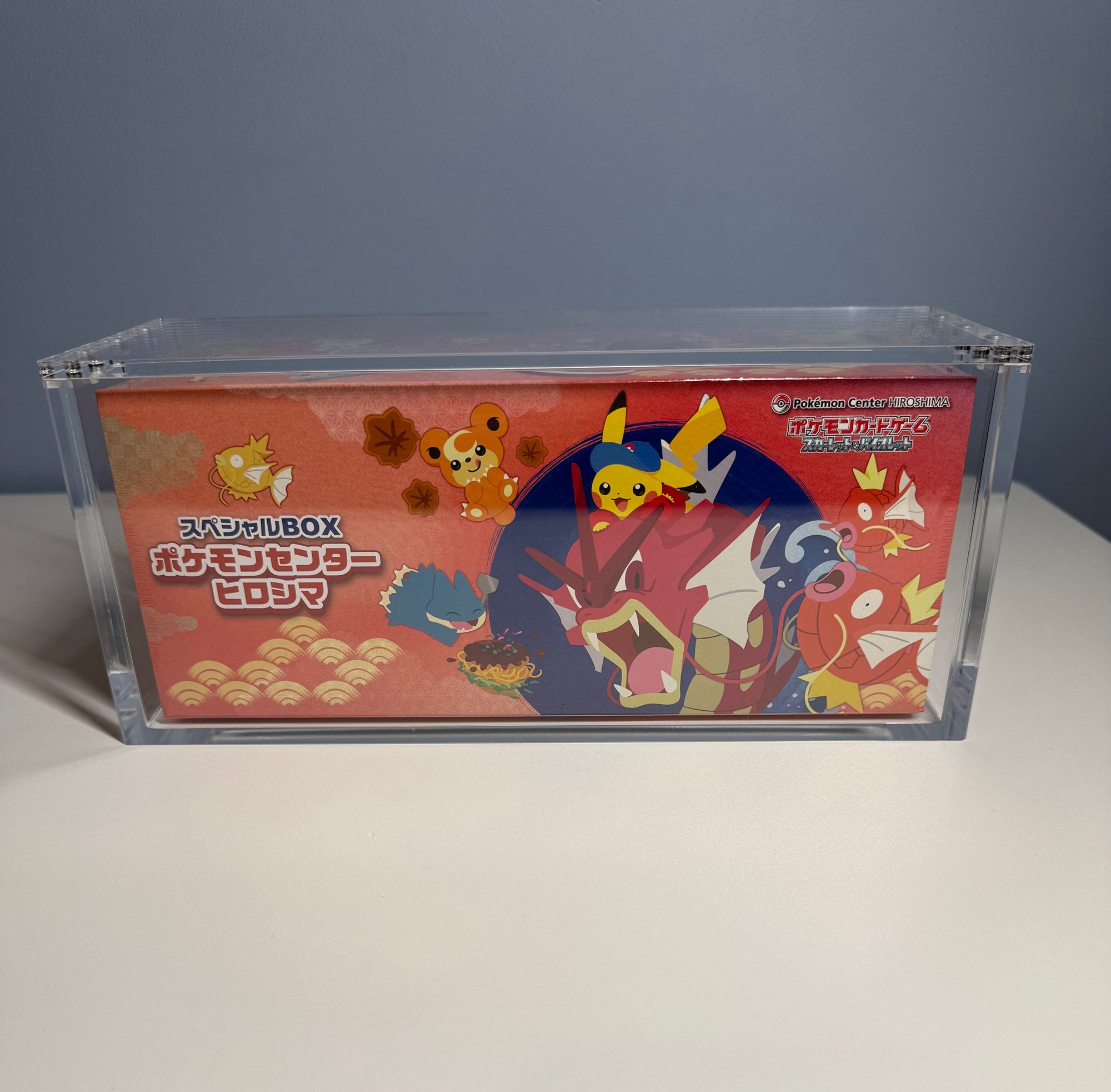 PRE ORDER - 3x Acrylic Case For Pokémon Center Tohoku/Hiroshima/Fukuoka Japanese Special Box