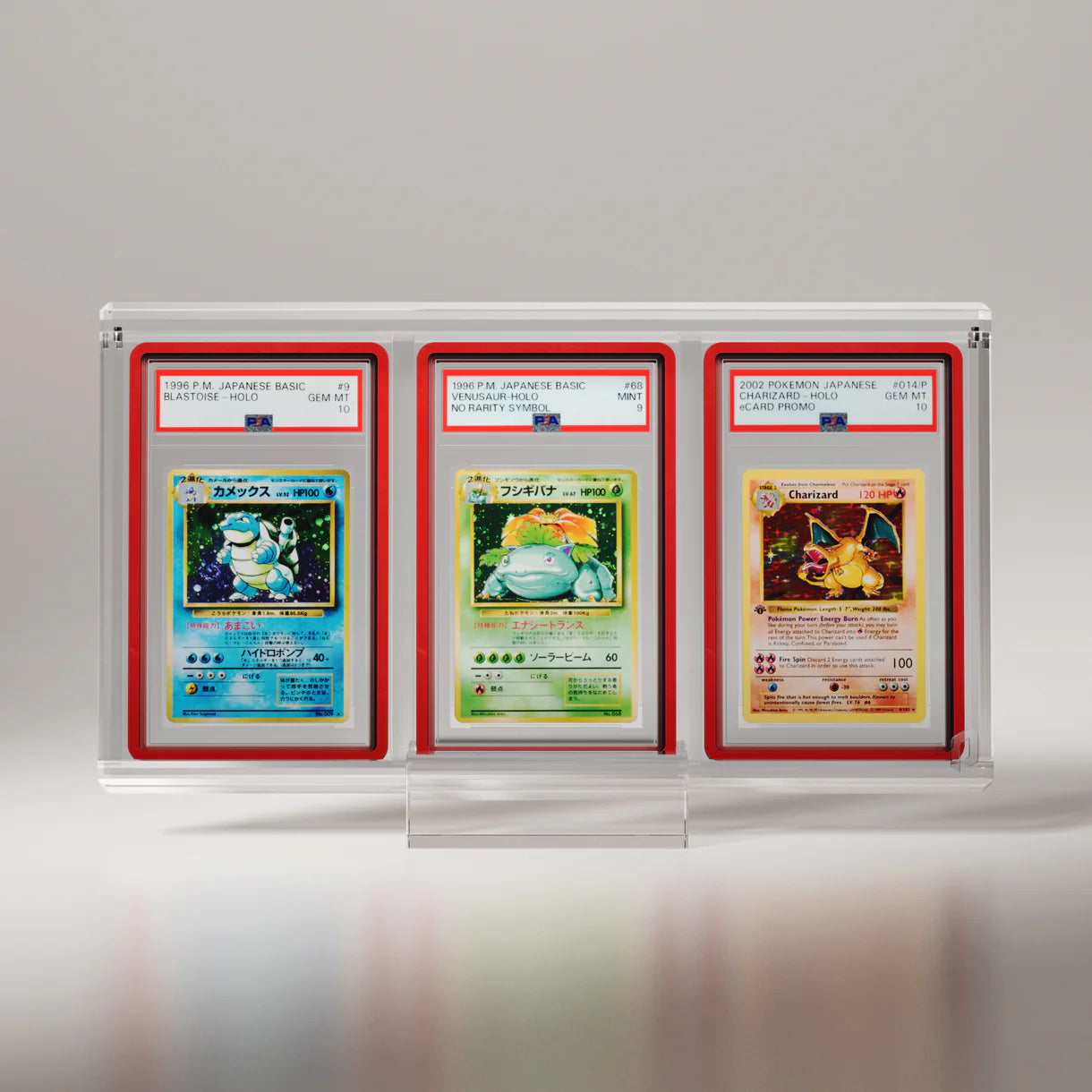 Triple PSA Graded Slab Bumper Acrylic Display Case Magnetic | PRESALE - SHIPS MAY 14