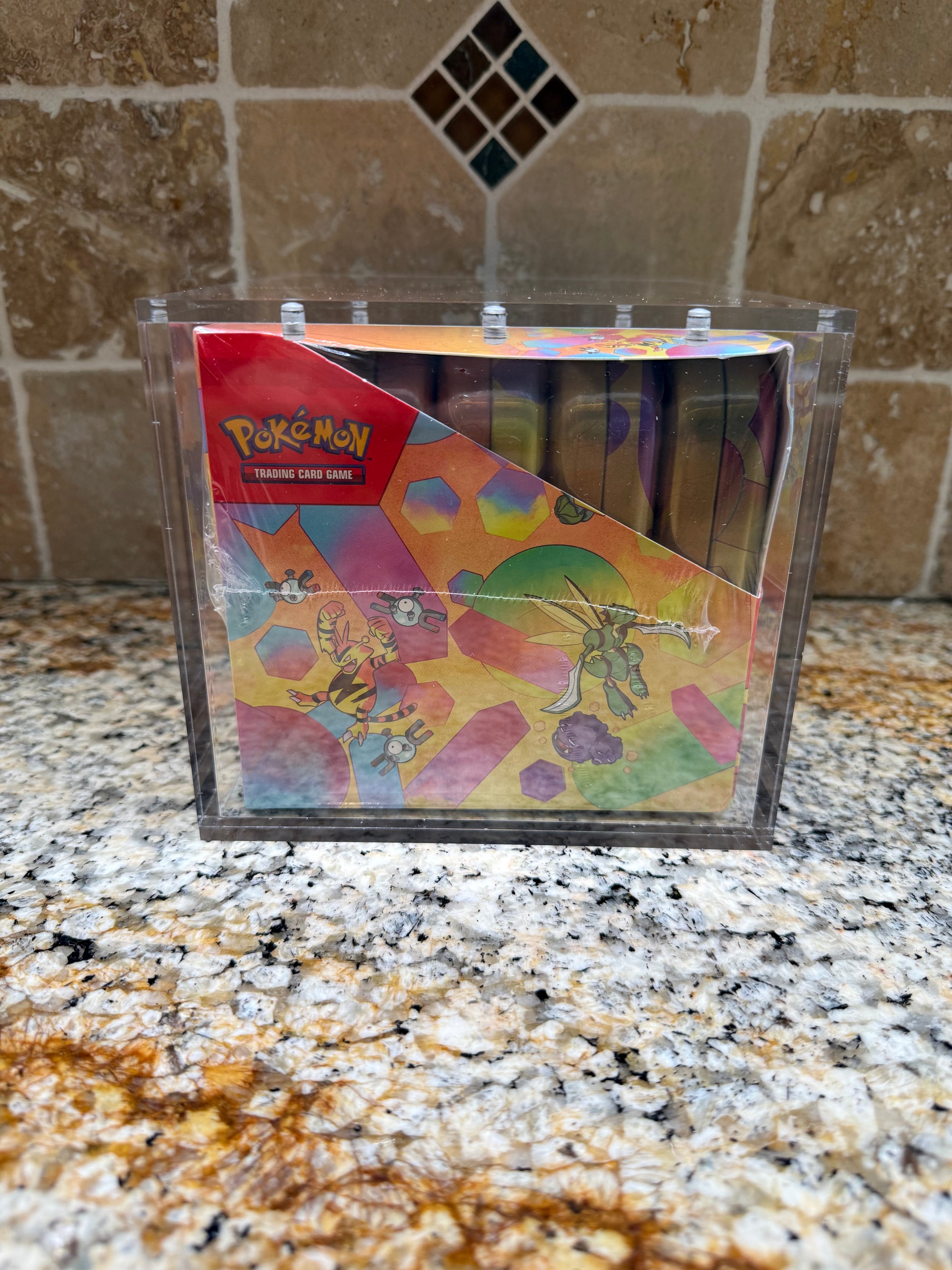 Pokémon 151 Mini Tin Display Acrylic Case Magnetic | 10 Tin Display