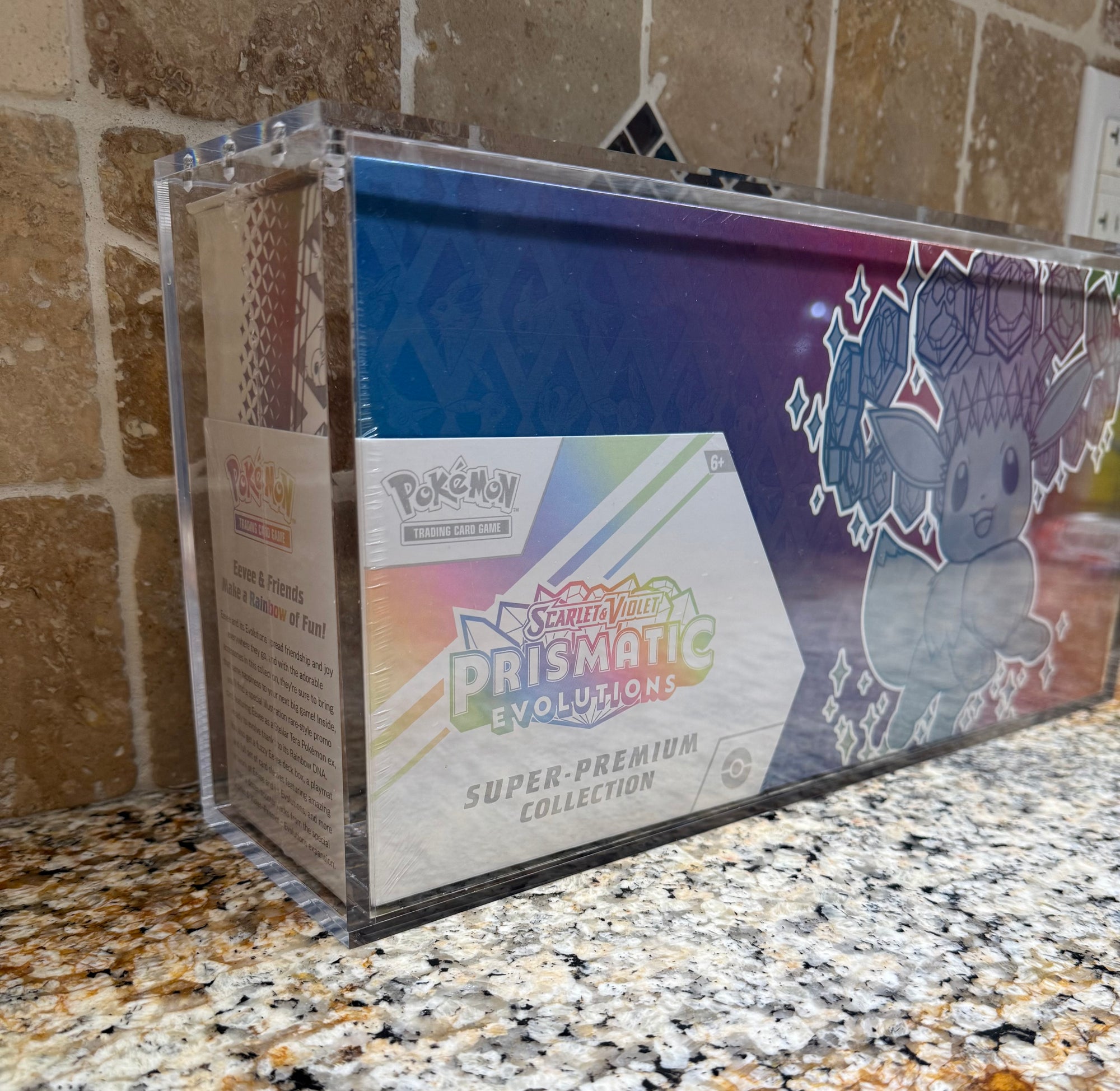 Pokémon Prismatic Evolutions SPC Acrylic Display Case