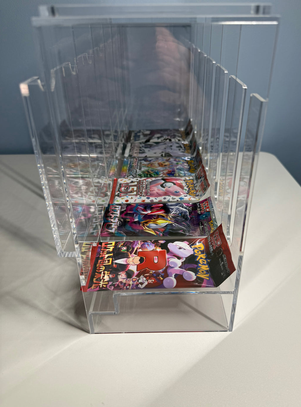 Acrylic 6-Slot Booster Pack Dispenser Display Stand – Pokémon & TCG