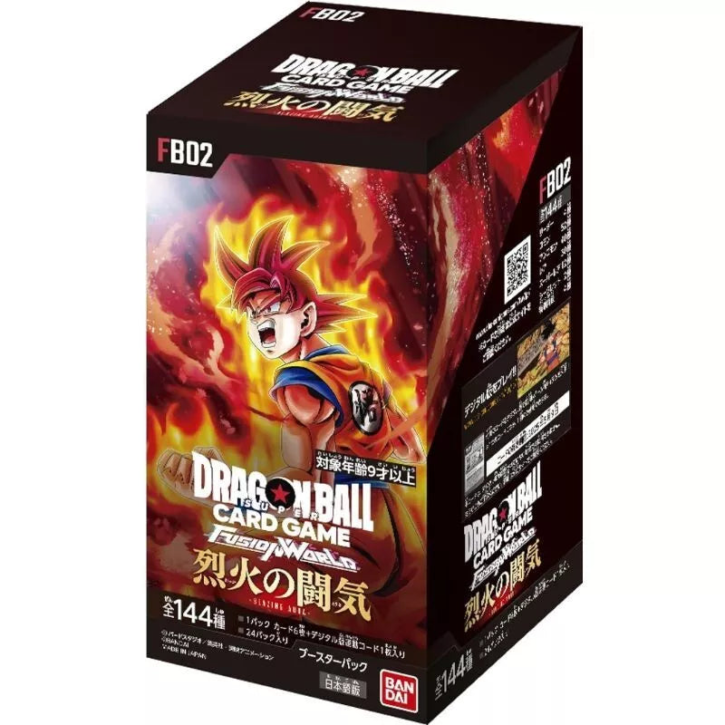 Dragon Ball Super Card Game Fusion World FB02 Blazing Aura Booster Box Japanese