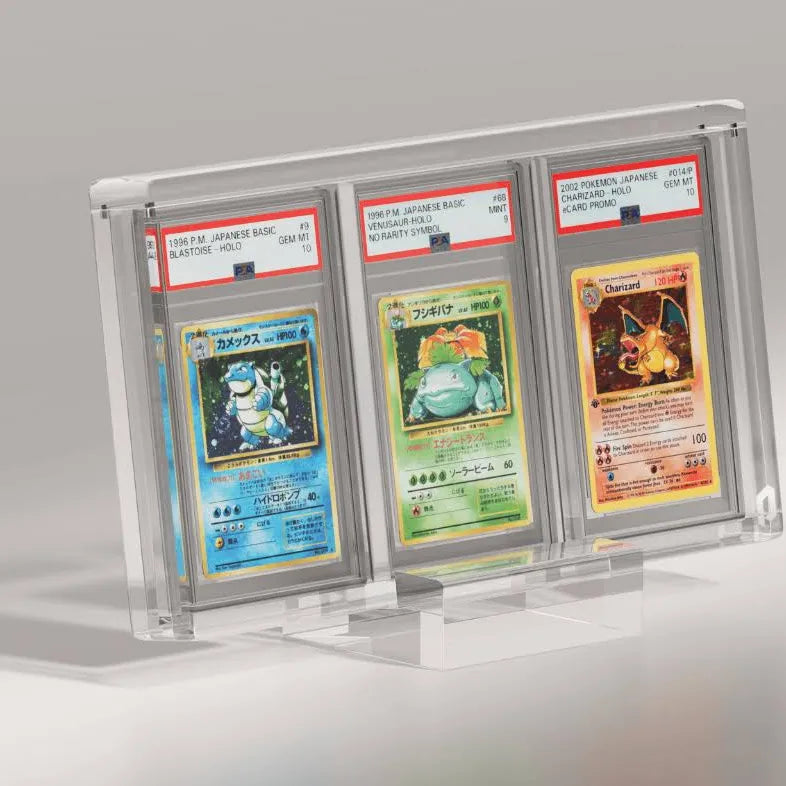 Triple PSA Slab Acrylic Display Case Magnetic Lid | PRESALE - SHIPS MAY 14