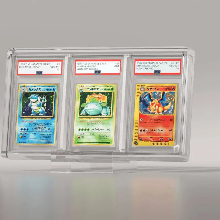 Triple PSA Slab Acrylic Display Case Magnetic Lid | PRESALE - SHIPS MAY 14