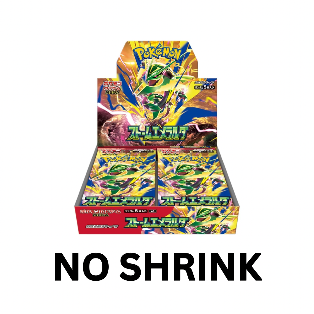 Pokémon: Storm Emeralda M6 Booster Box — Mega Evolution Series — NO SHRINK (Japanese)