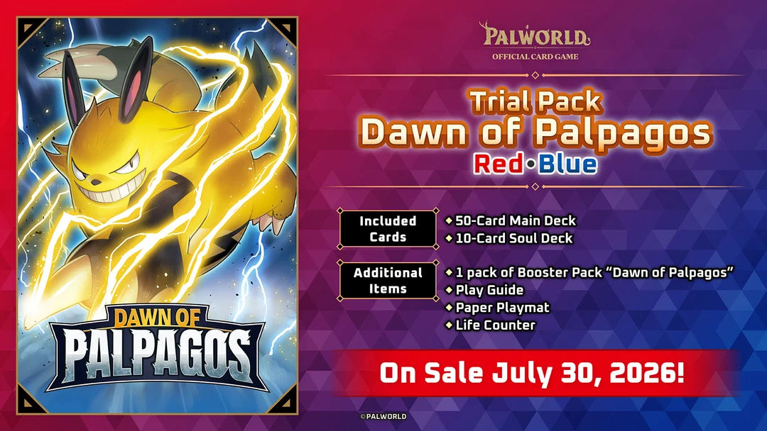 Palworld OFFICIAL CARD GAME: TD01 Dawn of Palpagos Red・Blue Trial Deck (English)